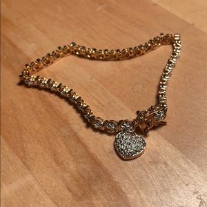 Silver Bracelet with heart charm